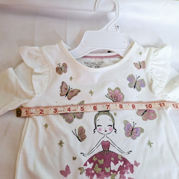 NWT Rachel Zoe brand "Butterfly's, Ballet, and Corduroy"Girls two piece set XS 4 - Picture 2 of 10